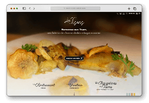 Réalisation site internet Les Tisons - Restaurant gastronomique, gîte, traiteur